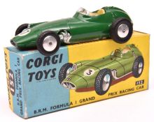Corgi Toys B.R.M. Formula 1 Grand Prix Racing Car (152). First type with no suspension in dark