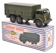 Dinky Supertoys Foden 10-Ton Army Truck (622). In olive green. Boxed, minor wear. Vehicle Mint. £