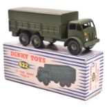 Dinky Supertoys Foden 10-Ton Army Truck (622). In olive green. Boxed, minor wear. Vehicle Mint. £