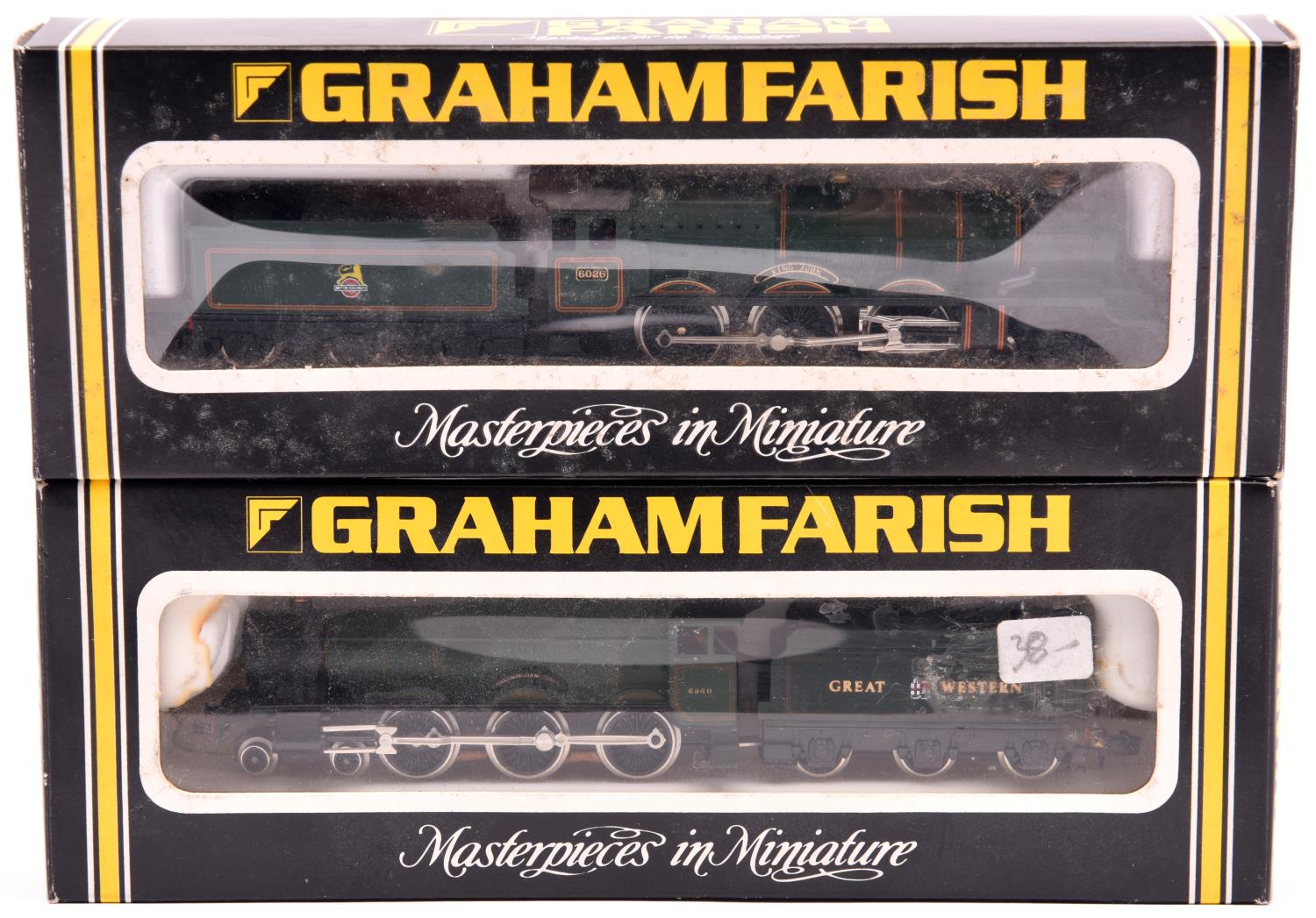 2 Graham Farish N Gauge tender locomotives. A BR King Class 4-6-0 'King John' RN 6026 and a Great