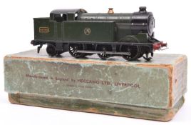 A Hornby Dublo pre-war 3-rail GWR Class N2 0-6-2T locomotive (EDL7). 6699, in dark green livery with