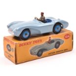 Dinky Toys Aston Martin DB3S (104). A scarce 'Touring' example in light blue with dark blue interior