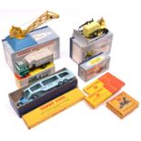 9 Dinky Toys / Supertoys. Lamp Standard (Single Arm) (755). Lamp Standard (Double Arm) (756).