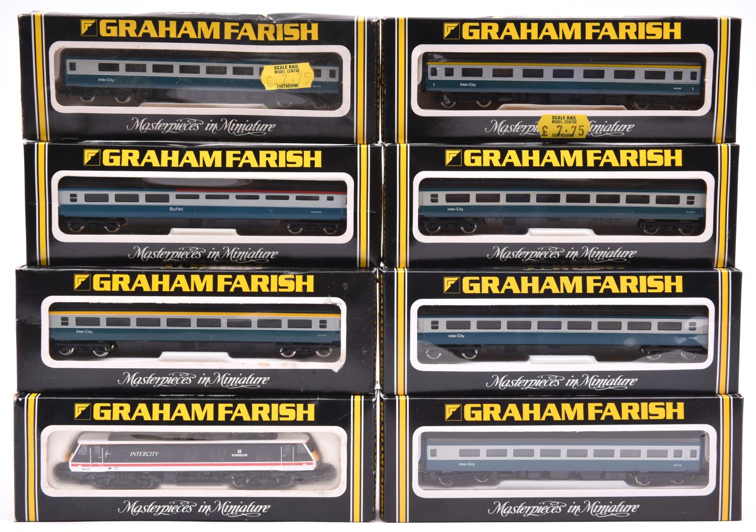 A quantity of Graham Farish N gauge railway. A BR class 90 Bo-Bo electric locomotive, RN 90015,