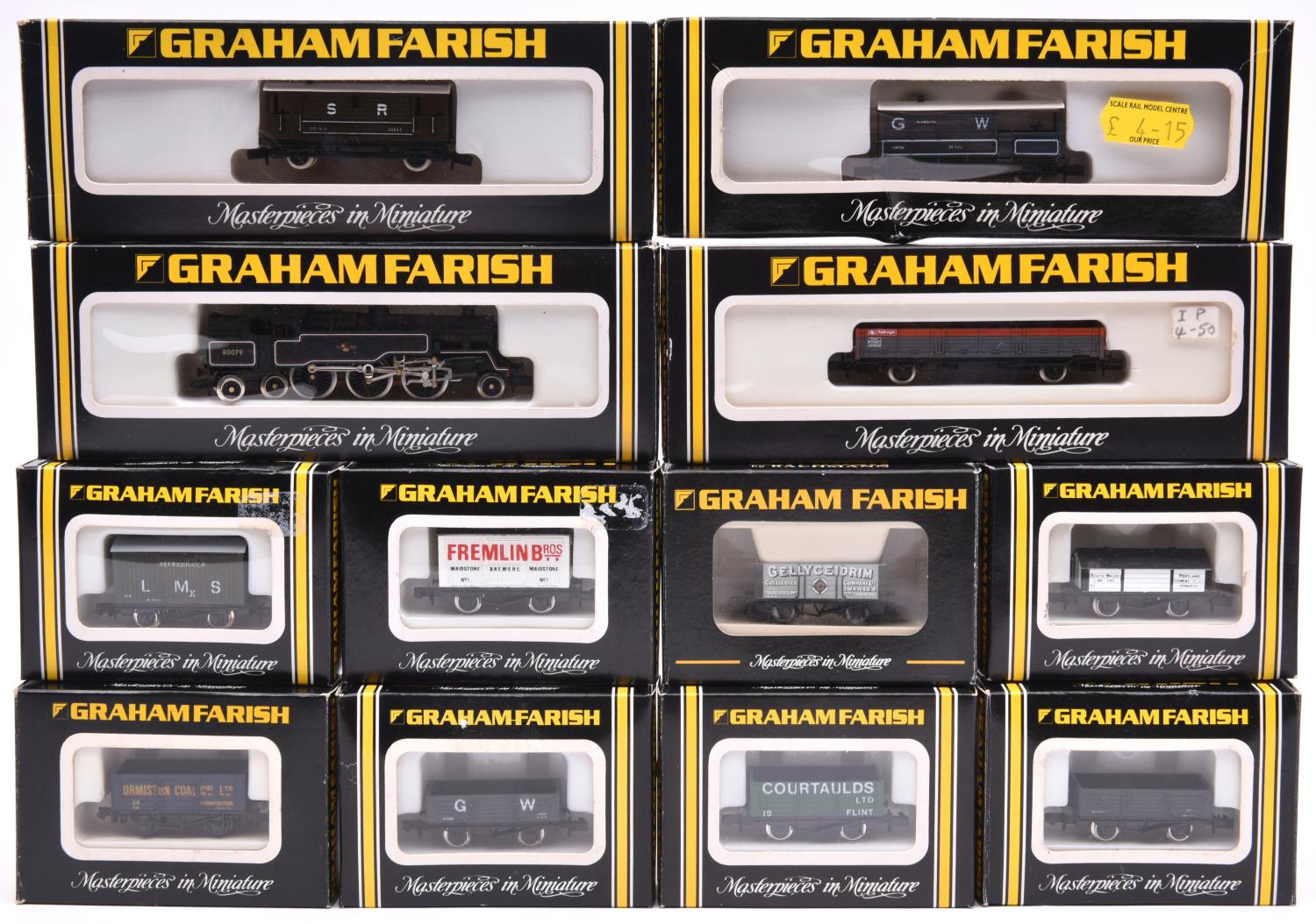 A quantity of Graham Farish N gauge railway. A BR Standard 4MT 2-6-4 tank RN 80079 in lined black