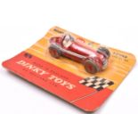 A rare Dinky Toys Alfa Romeo Racing Car (207). In red, RN8, with red plastic wheels and grey