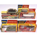 6 Dinky Toys. Tow-Away Glider Set (118), Triumph 2000, Trailer & Glider. Rolls Royce Phantom V (