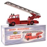 Dinky Supertoys Bedford Turntable Fire Escape (956). In red and silver, ladder complete and in