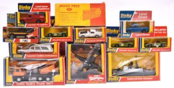 A quantity of Dinky Toys. Including Coles Hydra Truck (980), Superior Cadillac Ambulance (288),