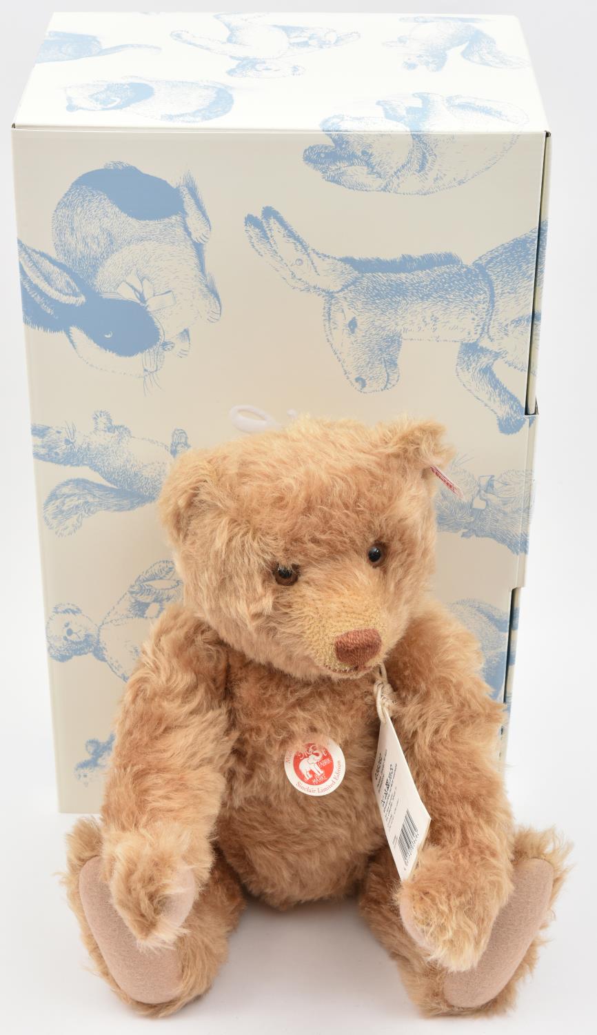3 Steiff British Collector's 1995 Teddy Bear Brown Tipped 35. (654404). Based on the 1920's patterns - Image 2 of 3