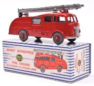 Dinky Supertoys Commer Fire Engine (955). An example with window glazing, with silver ladder and red