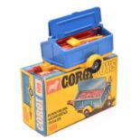 Corgi Toys Pennyburn Workmans Trailer (109). In light blue and yellow, with cast wheels and