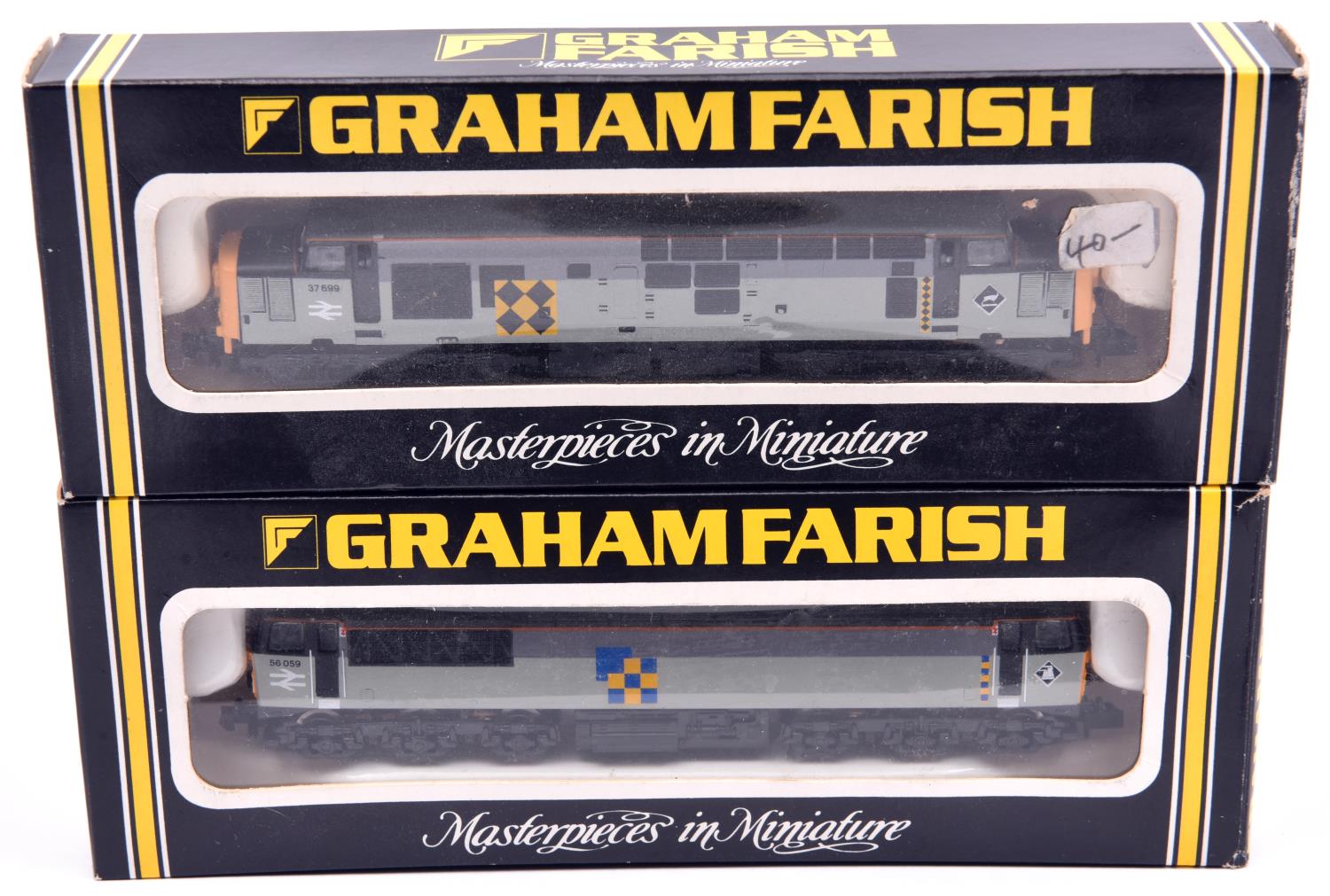 2 Graham Farish N Gauge BR diesel locomotives. A Class 56 Co-Co, RN 56-059. Plus a Class 37 Co-Co RN