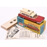 Corgi Toys Superior Ambulance (437). In red and cream with red light to roof, complete with