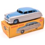 Dinky Toys Hudson Commodore Sedan (171). High line example in mid blue and light grey, with mid blue