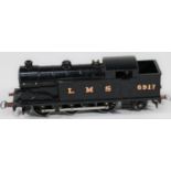 A Hornby Dublo pre-war 3-rail LMS Class N2 0-6-2T locomotive (EDL7) 6917, in gloss black livery with