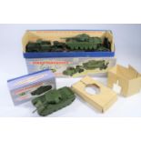 2 Dinky Military. A Gift Set 968 Tank Transporter with Tank. Containing a rare seldom seen
