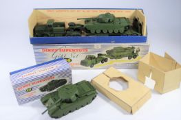 2 Dinky Military. A Gift Set 968 Tank Transporter with Tank. Containing a rare seldom seen