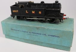 A Hornby Dublo clockwork LMS Class N2 0-6-2T locomotive (DL7). 6917, in unlined black livery. In the