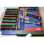 23x Hornby Dublo railway items. Including 2x locomotives for 3-rail running; a BR Class A4 4-6-2