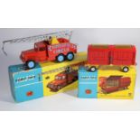 Corgi Major Toys Chipperfield's Circus Crane Truck (1121). In red, yellow and light blue livery,