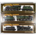 3x Mainline Railways OO gauge BR locomotives. A Jubilee Class 4-6-0, Orion 45691, in dark green (