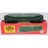 Hornby Dublo 2-rail BR Co-Co diesel-electric locomotive (2232). In Brunswick green with grey roof