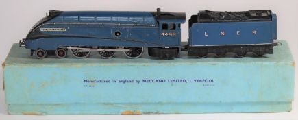 A rare pre-war Hornby Dublo clockwork Class A4 LNER tender locomotive Sir Nigel Gresley, (DL1)