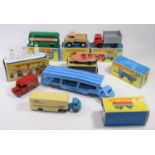 10 Matchbox Series. An Accessory Pack A1 BP Garage Pumps, not complete. No.2 Major Pack Bedford