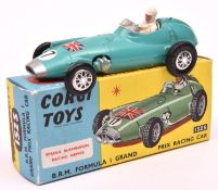 Corgi Toys B.R.M. Formula 1 Grand Prix Racing Car (152S). Second type with suspension in turquoise