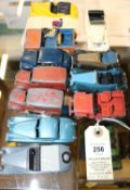 12 Dinky Toys for restoration. Most over painted, 2x Sunbeam-Talbot, 2x Delivery Van. Austin