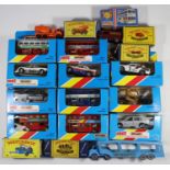 11 Matchbox MB Series etc. MB2 Pontiac Firebird. 5x MB17 London Bus, all different examples. MB25