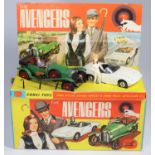 A rare Corgi Toys Gift Set 40 The Avengers. Comprising vintage Bentley and Lotus Elan with both