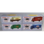 4 French Limited issue (500) DAN TOYS Guy Vans. Ever Ready (214) in blue. Cydrax (266), in green.