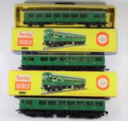 2 Hornby Dublo 2-rail BR Southern Region Class 501 Suburban electric motor coaches. (2250).