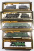 5x Mainline Railways OO gauge locomotives. A BR Class 22xx 0-6-0, 2213, in black (37-059). A BR