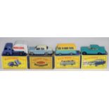 4 Matchbox Series. No.15 Tippax Refuse Collector in light grey and dark blue, with Cleansing Service