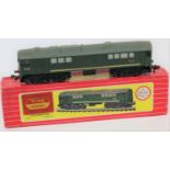 Hornby Dublo (0ver labeled Tri-ang Hornby) BR Co-Bo diesel-electric locomotive (2233). In dark green