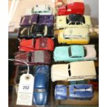 12 Dinky Toys for restoration. 2x Sunbeam-Talbot, Vauxhall Victor Ambulance, Loud Speaker Van,