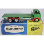 A Shackleton Foden FG. An example in green with red wheel arches. Boxed, some wear/damage. Vehicle