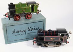 Hornby Series O Gauge Clockwork M3 0-4-0 Tank Locomotive (L475). In LNER green/black livery with