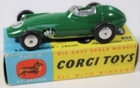 Corgi Toys B.R.M. Formula 1 Grand Prix Racing Car (152). First type with no suspension in dark