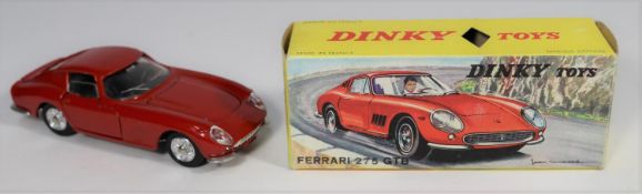 French Dinky Ferrari 275 GTB (506). Example in Italian Racing Red with black interior, with