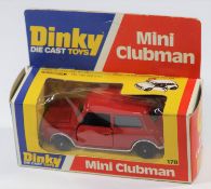 Dinky Toys Mini Clubman (178). A harder to find example in solid red with black interior and black