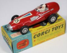 Corgi Toys Vanwall Formula 1 Grand Prix Racing Car (150S). With suspension in bright red, RN25,