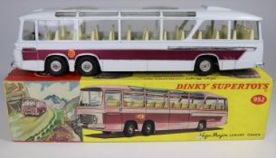 Dinky Supertoys Vega Major Luxury Coach (952). Example in very pale grey with mauve flash to sides