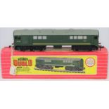 Hornby Dublo BR Co-Bo diesel-electric locomotive (2233). In dark green lined BR dark green livery,