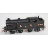 A rare Hornby Dublo pre-war clockwork LMS Class N2 0-6-2T locomotive (DL7) 6917. In black livery