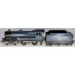 Bassett-Lowke O Gauge 4-4-0 clockwork tender locomotive Prince Charles. In B.R. lined dark blue