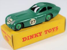 Dinky Toys Bristol 450 Sports Coupe (163). In dark green with mid green wheels and black tyres,